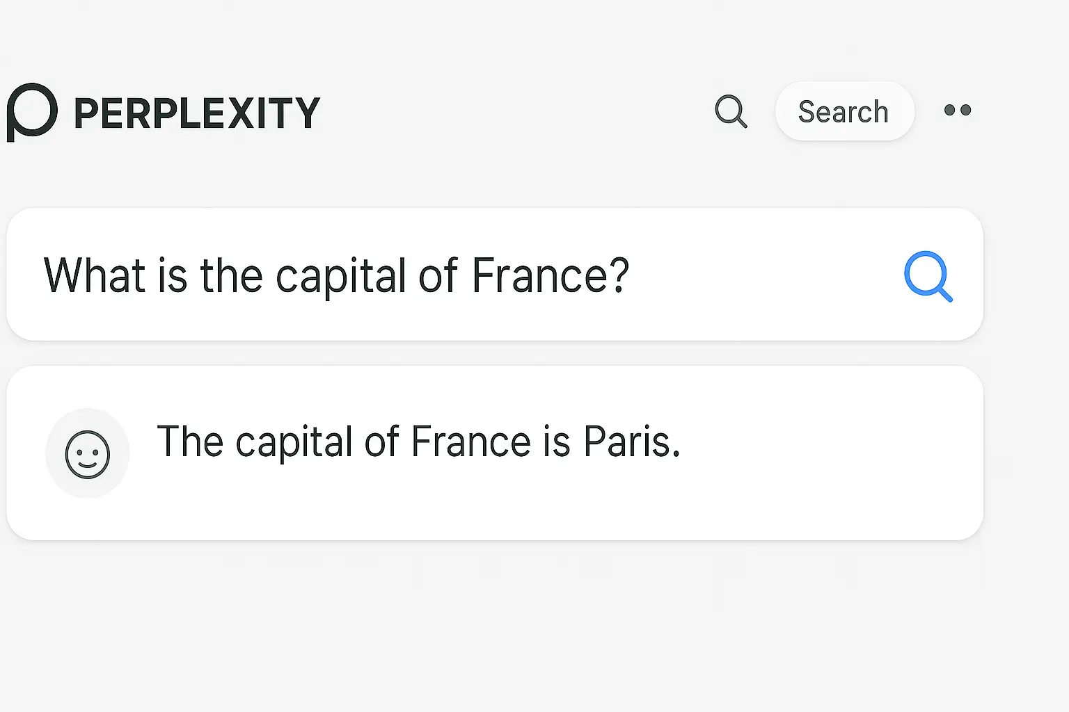 رابط کاربری موتور جست‌وجوی استارتاپ هوش مصنوعی Perplexity AI