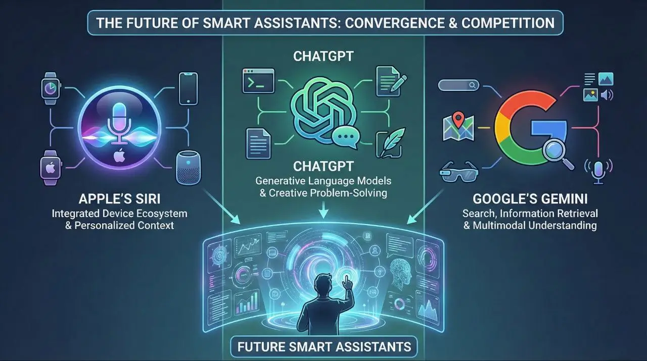 مقایسه توانایی سیری مبتنی بر GPT با سیری کلاسیک و چت‌بات‌های هوش مصنوعی