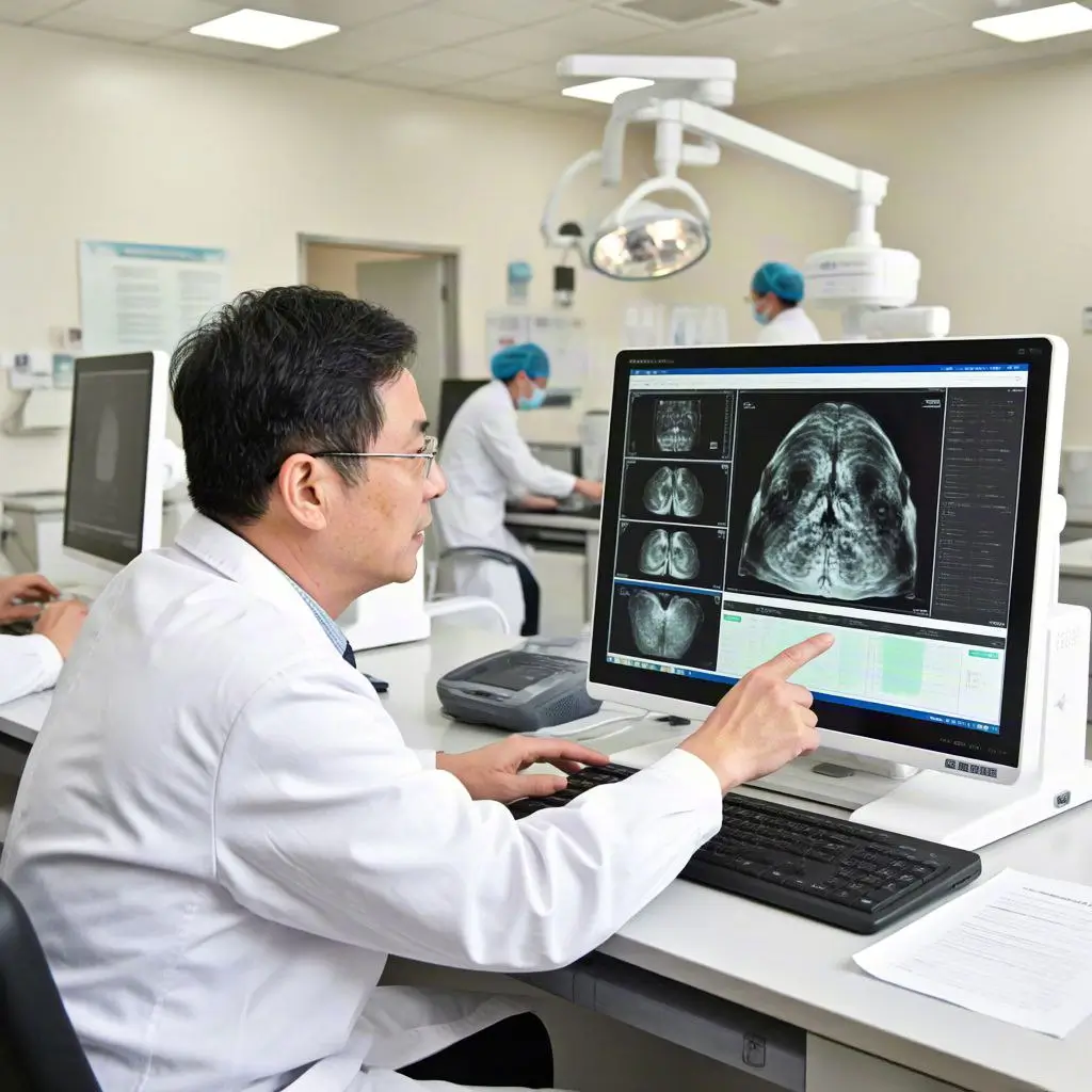 تصویر اسکن MRI با تحلیل هوش مصنوعی برای تشخیص سرطان