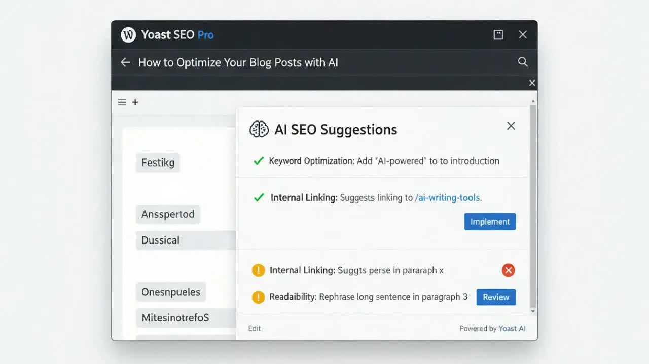 تحلیل ساختار محتوا و بهینهسازی برای AI Overview در Yoast SEO Pro