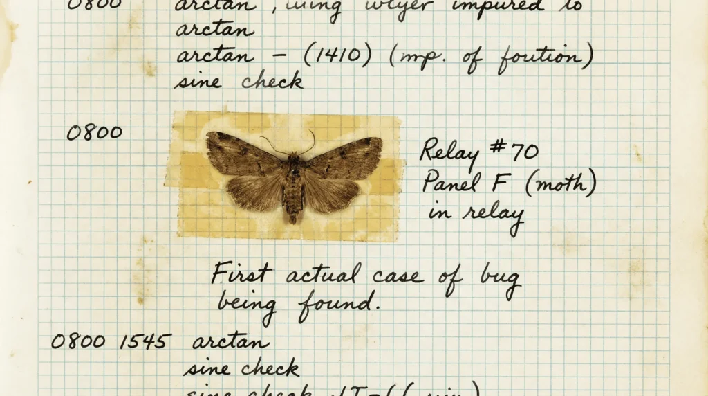 اولین «باگ» کامپیوتری واقعاً یک حشره بود: ماجرای جالب یک شاپرک در تاریخ فناوری