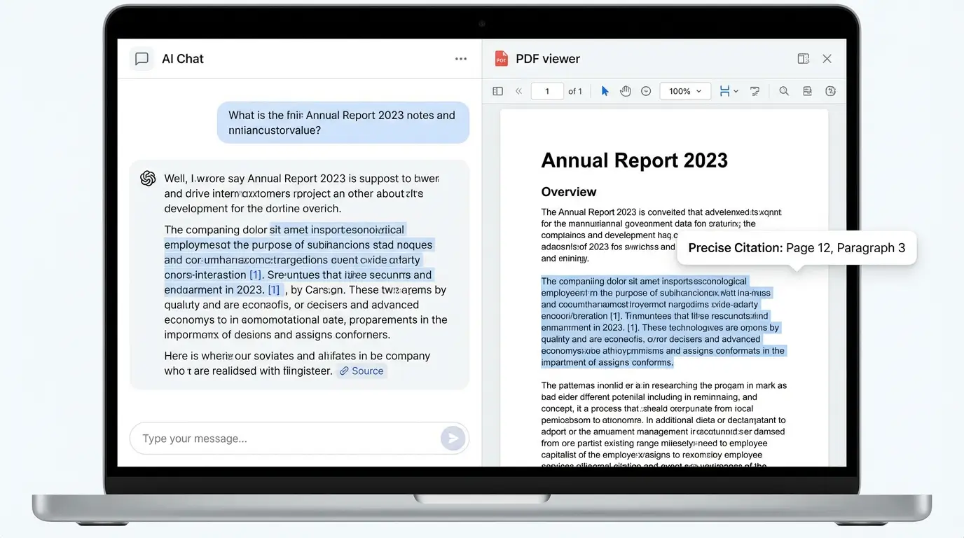 هوش مصنوعی جداول پیچیده را به طور دقیق تجزیه و تحلیل میکند و نقاط داده خاص را از گزارشهای مالی استخراج میکند