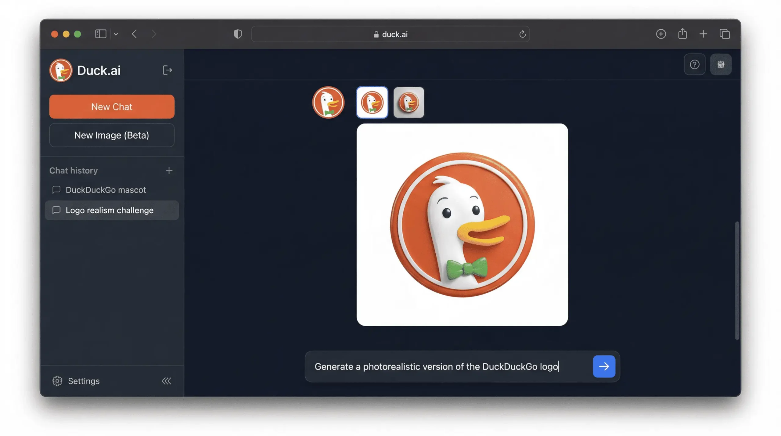 حفظ حریم خصوصی کاربر هنگام تولید تصویر با هوش مصنوعی DuckDuckGo