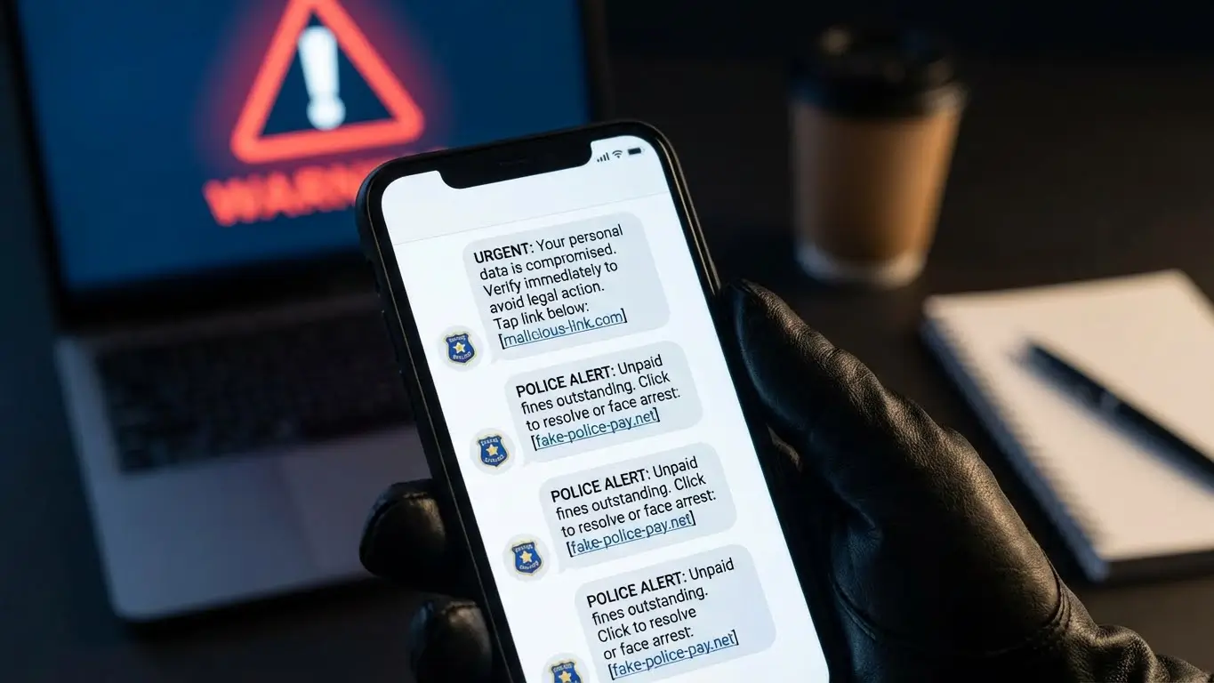 پیام‌های جعلی با لوگوی پلیس؛ دامی برای سرقت اطلاعات حساس کاربران
