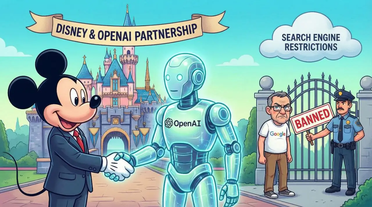 مسدود شدن نتایج جستجوی گوگل برای فیلمها و انیمیشنهای دیزنی