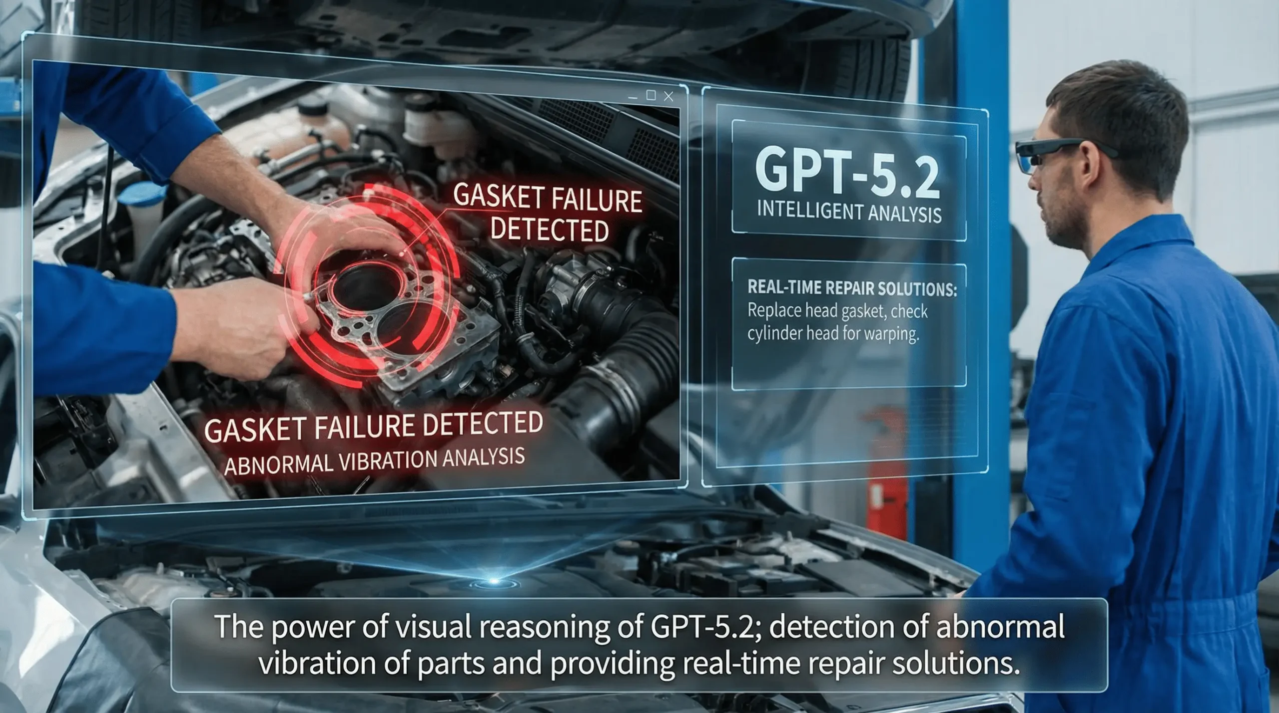 قدرت استدلال بصری GPT-5.2؛ تشخیص لرزش غیرعادی قطعات و ارائه راهکار تعمیر در لحظه