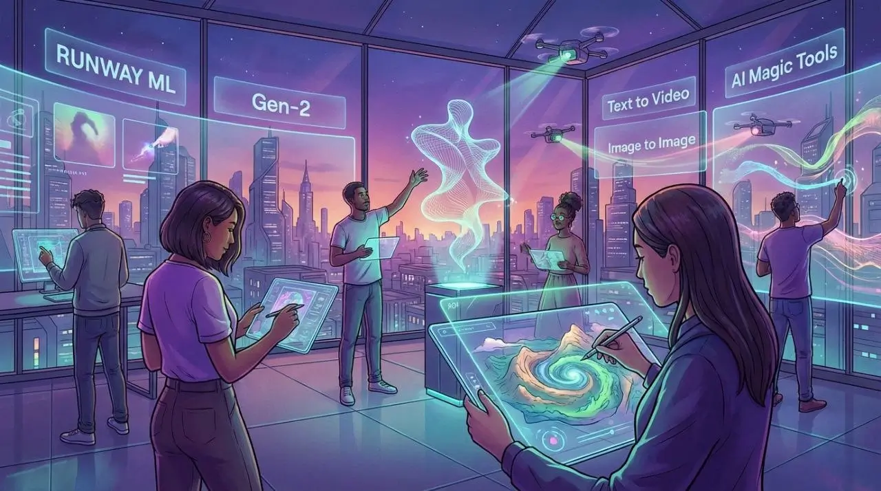 نمونه خروجی ویدیو ساخته‌شده توسط هوش مصنوعی Runway ML