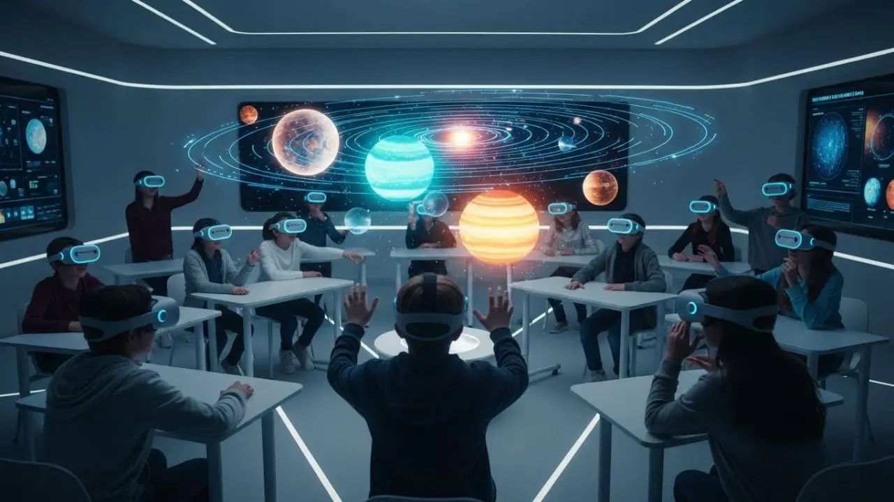 یادگیری فراگیر با هوش مصنوعی و واقعیت مجازی VR