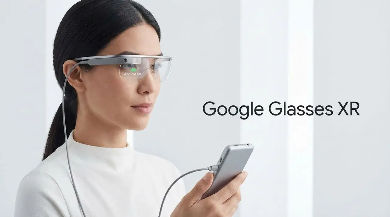 تصویر رسمی عینک XR گوگل – Project Aura با اندروید XR