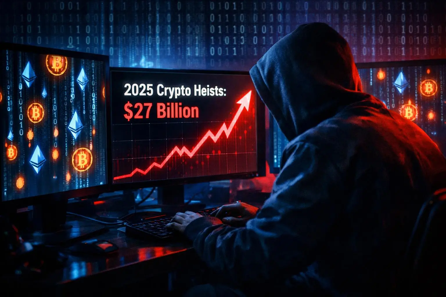 تصویری نمادین از یک قفل دیجیتال شکسته، که نشاندهندهی کلیدهای خصوصی لو رفتهای است که منجر به سرقت ارز دیجیتال میشود