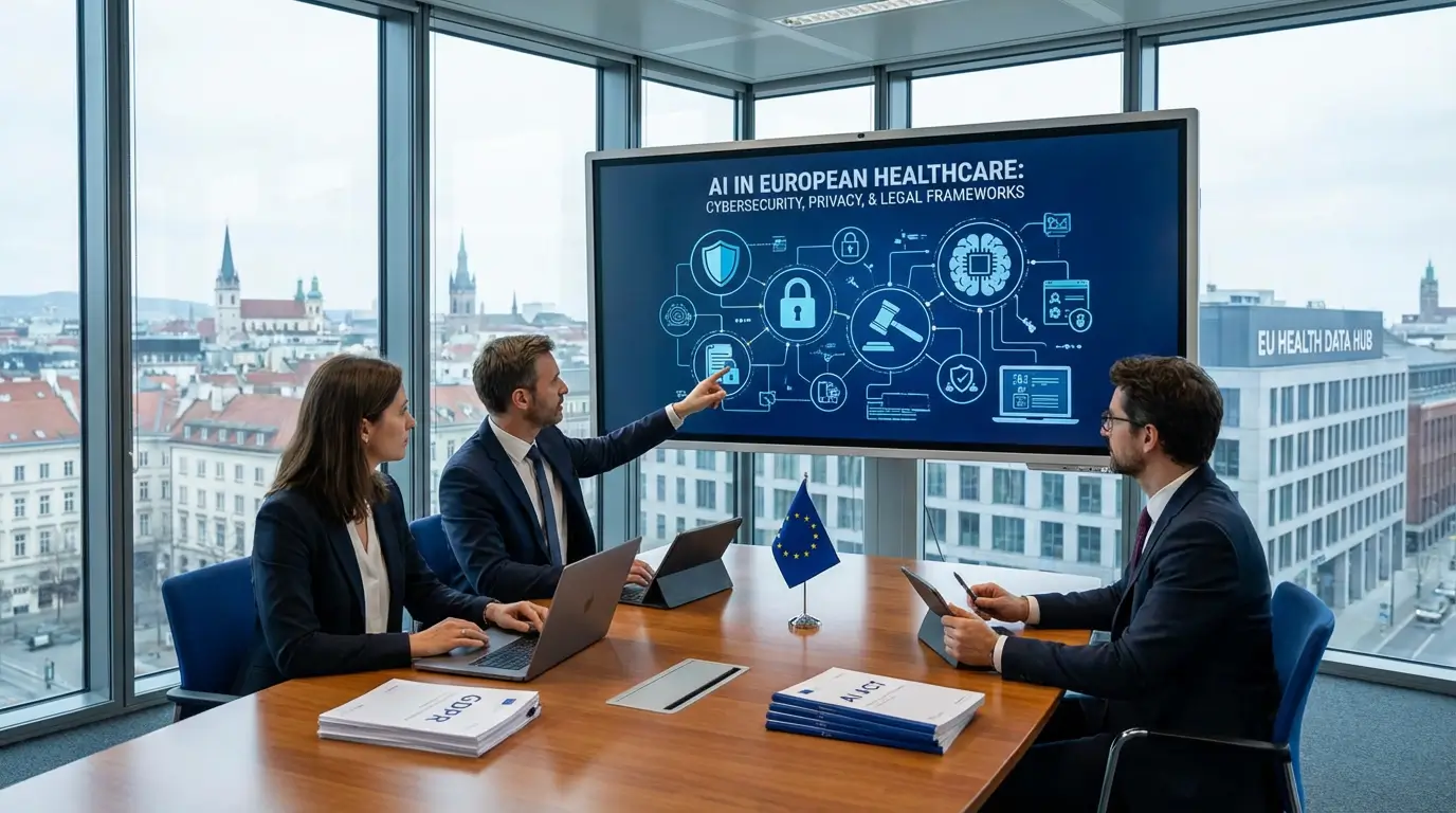بررسی وضعیت امنیت سایبری، حریم خصوصی و چارچوب‌های قانونی در به کارگیری هوش مصنوعی در نظام سلامت اروپا