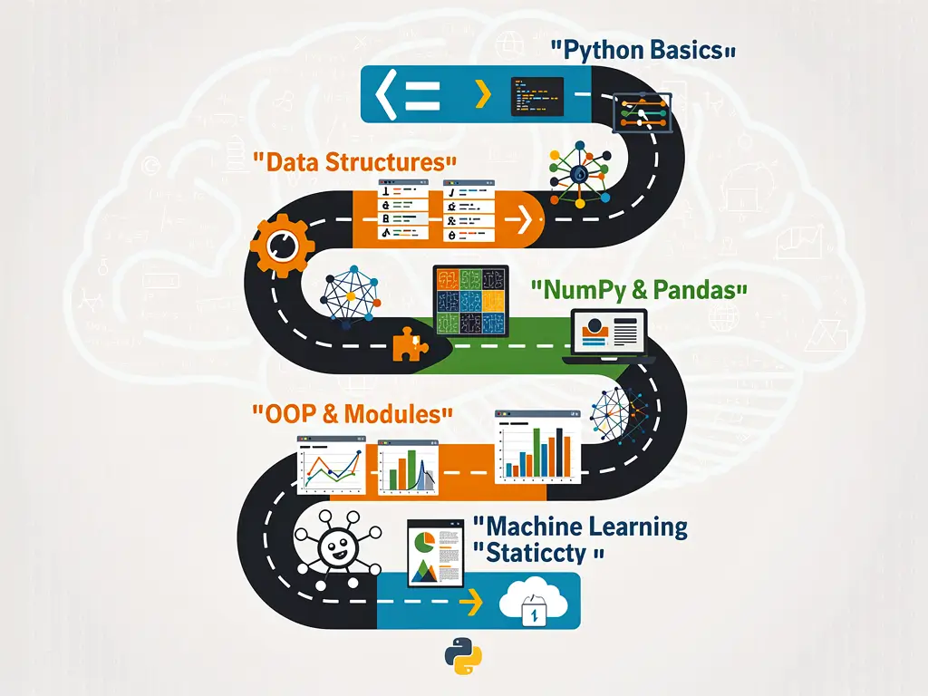 نقشه راه گام به گام آموزش پایتون برای هوش مصنوعی