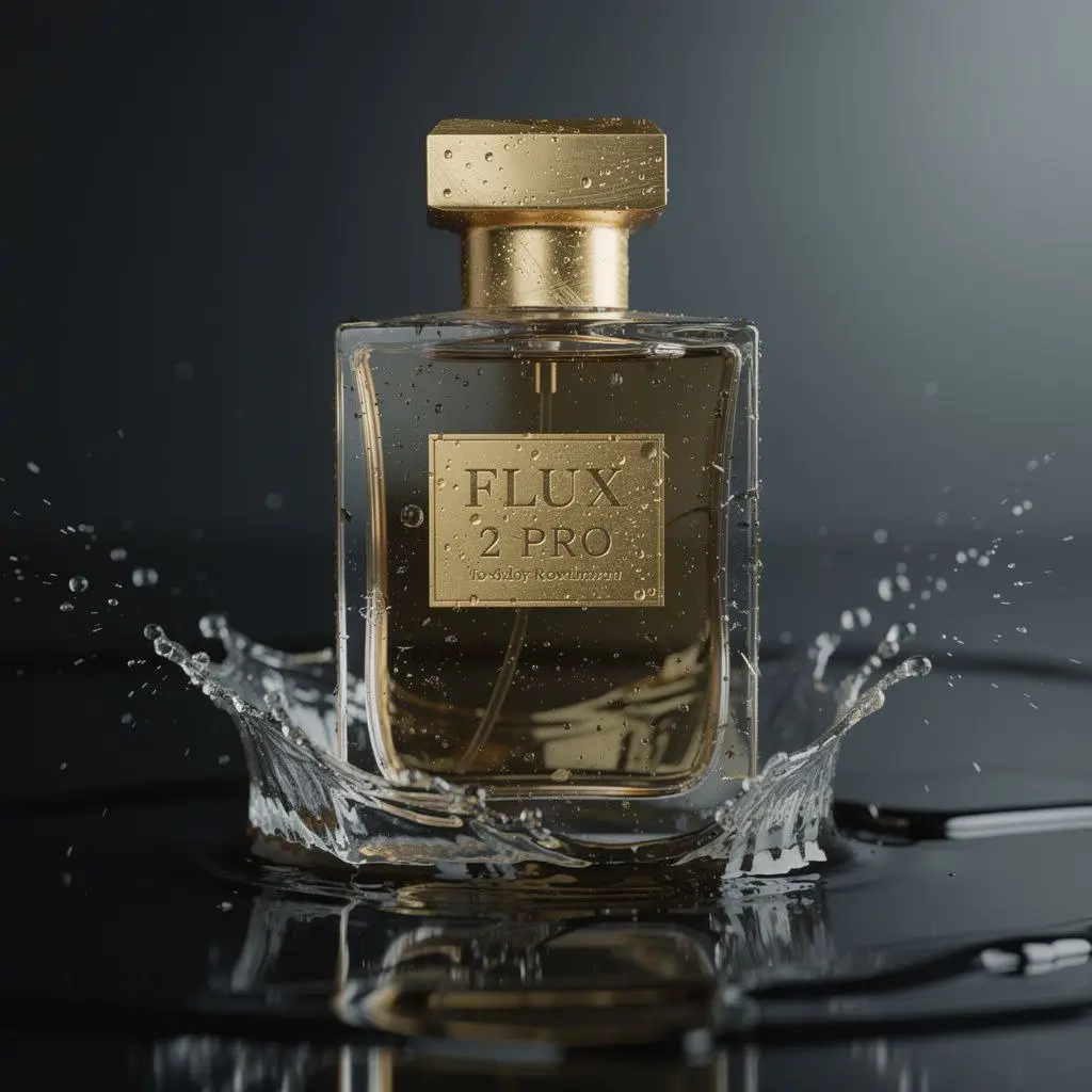 نمونه عکاسی محصول با Flux 2 Pro و تایپوگرافی دقیق نام برند