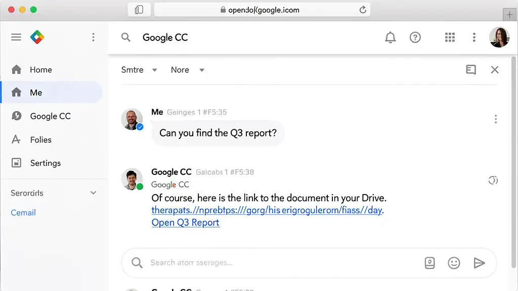 تعامل دوطرفه با دستیار هوشمند گوگل CC از طریق پاسخ به ایمیل