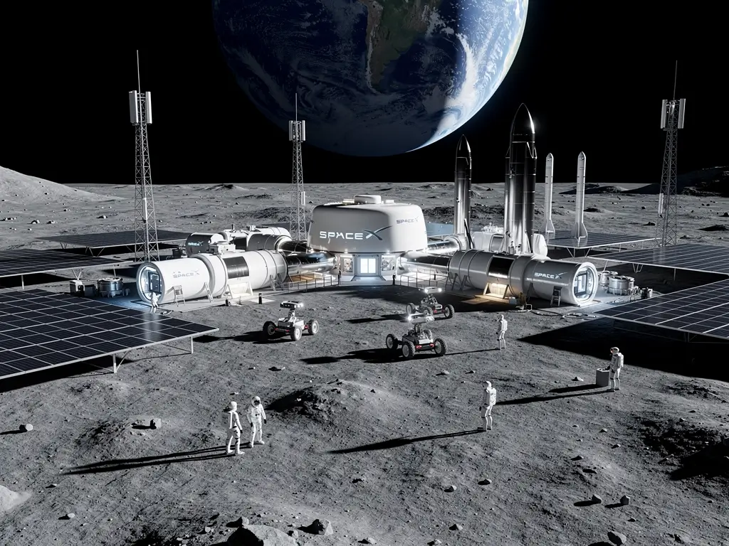 چشمانداز ایلان ماسک: یک پایگاه عظیم روی ماه، کلید رسیدن به ارزش ۱۰۰ تریلیون دلاری