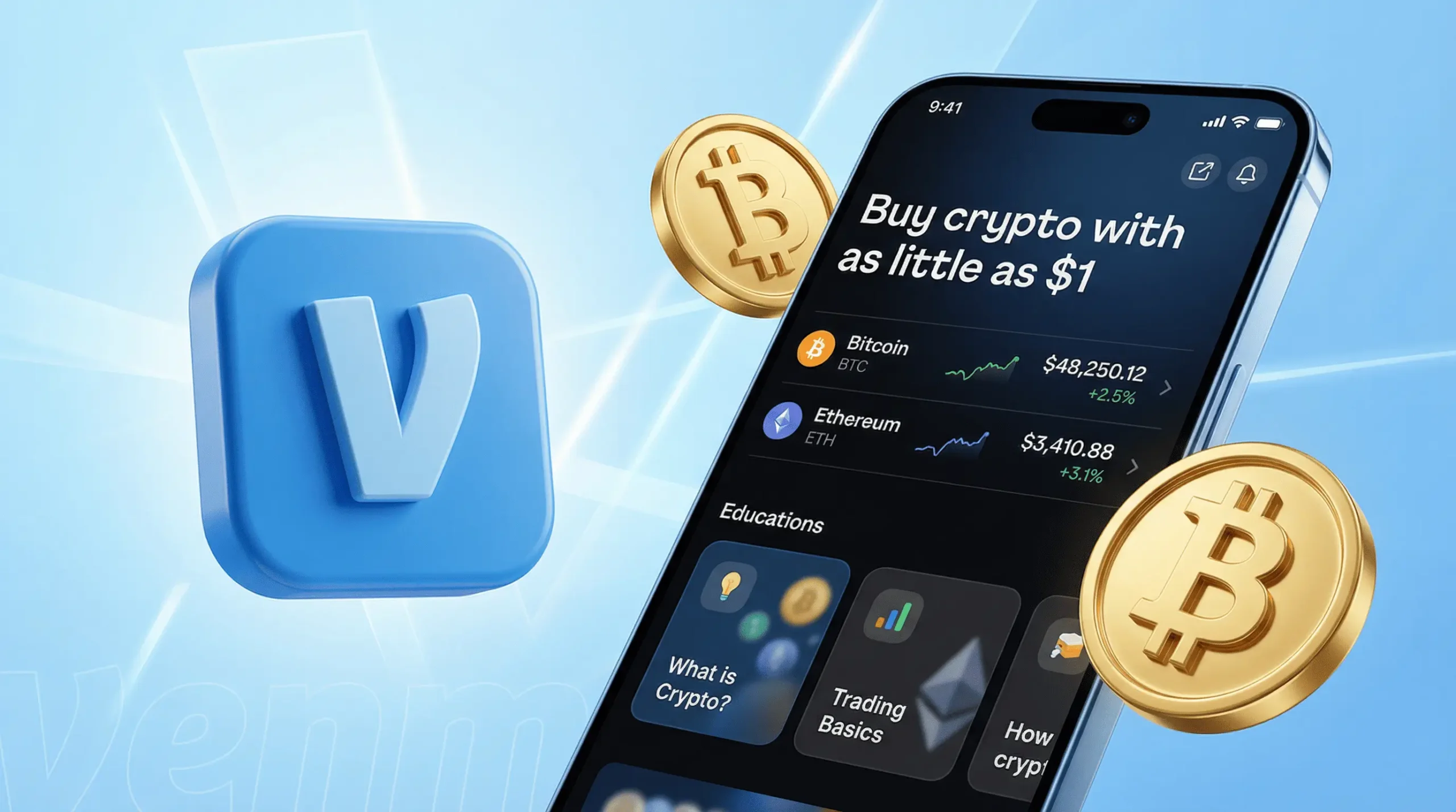 پشتیبانی برنامه از ارزهای دیجیتالی و رابط کاربری برنامه