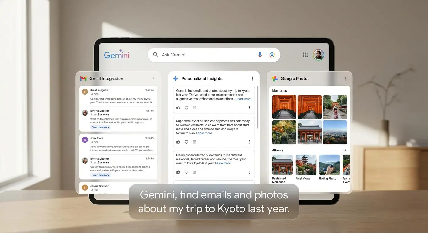 گوگل حالا ذهن شما را می‌خواند: هوش مصنوعی با دسترسی به Gmail و Photos پاسخ‌های کاملاً شخصی می‌دهد