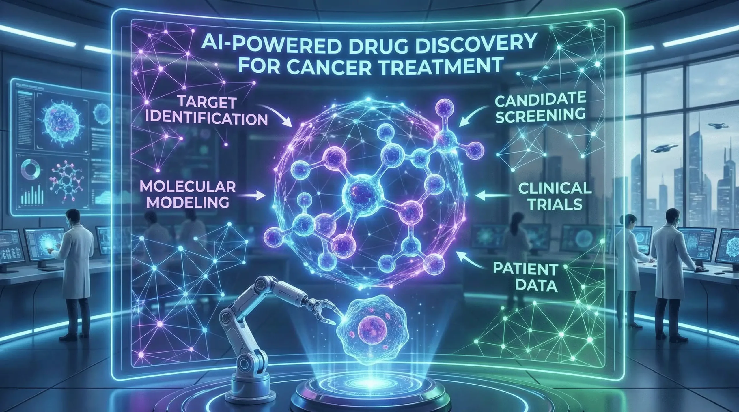 تحول در درمان سرطان؛ طراحی مولکول‌های دارویی جدید با قدرت هوش مصنوعی