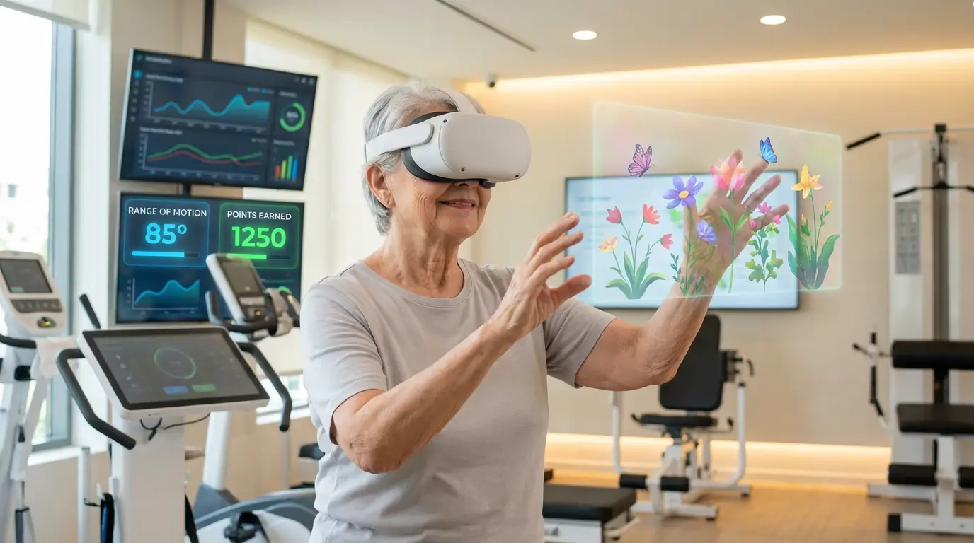 فیزیوتراپی با واقعیت مجازی؛ استفاده از بازیسازی برای افزایش انگیزه و کاهش درد بیمار