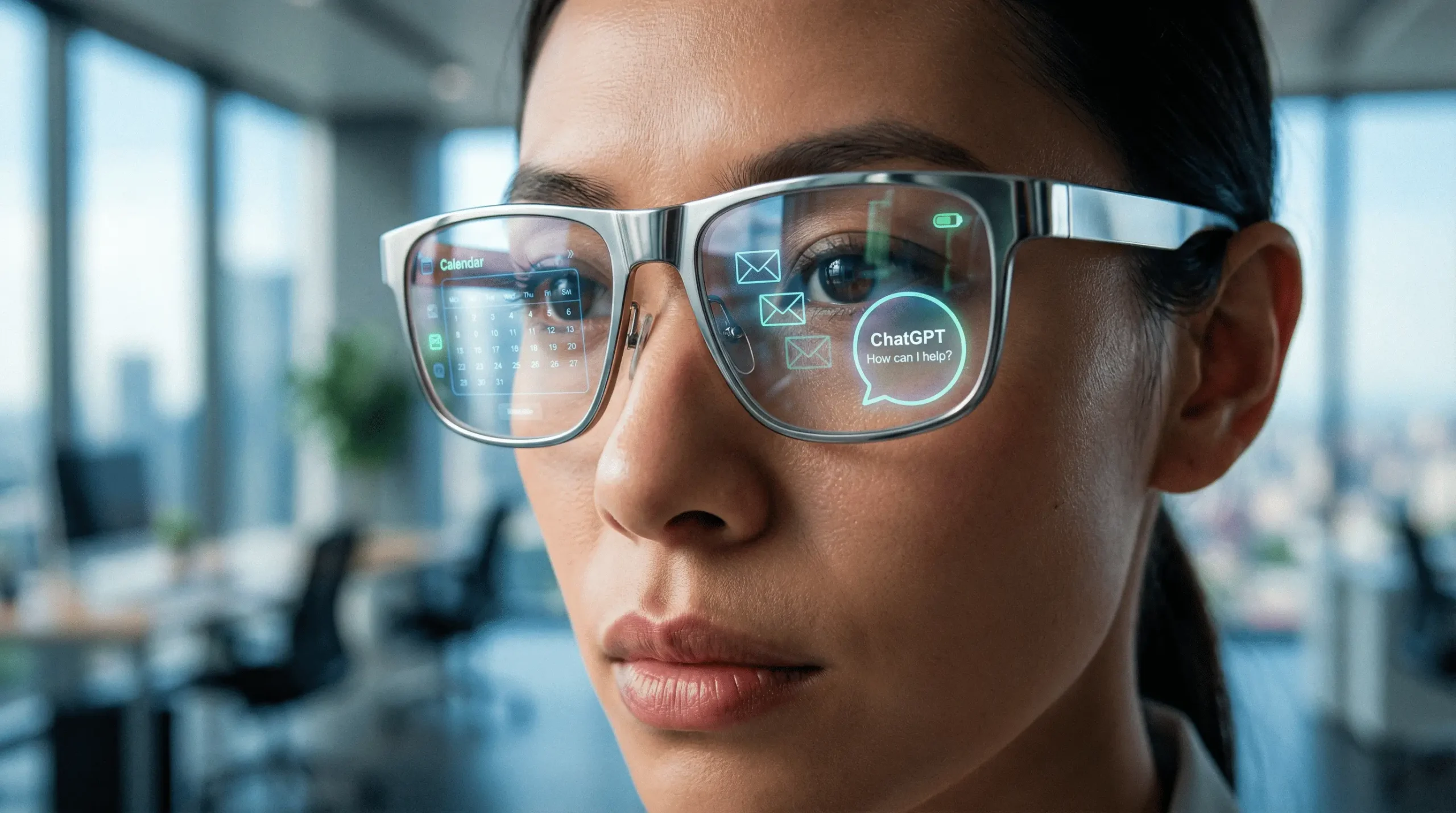 عینک هوشمند Pickle-1 رابط واقعیت افزوده مبتنی بر هوش مصنوعی را با پوشش داده‌های دیجیتال نشان می‌دهد