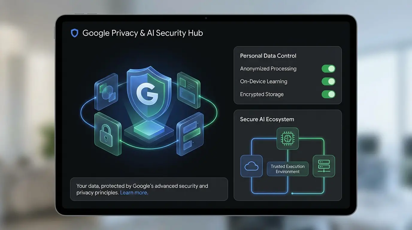 مفهوم حریم خصوصی دادهها و پردازش امن اطلاعات شخصی در اکوسیستم هوش مصنوعی گوگل