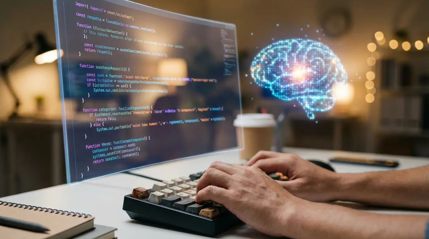 برنامه‌نویس در حال خلق یک زبان برنامه‌نویسی اختصاصی به کمک هوش مصنوعی